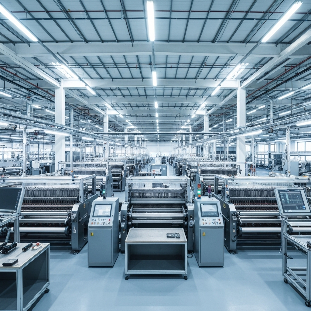 Modern textile manufacturing facility